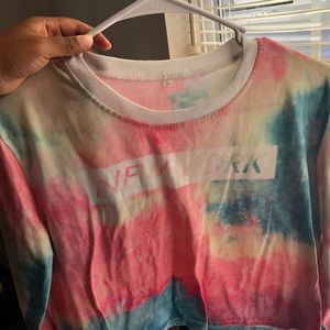Long sleeve tie dye shirt
